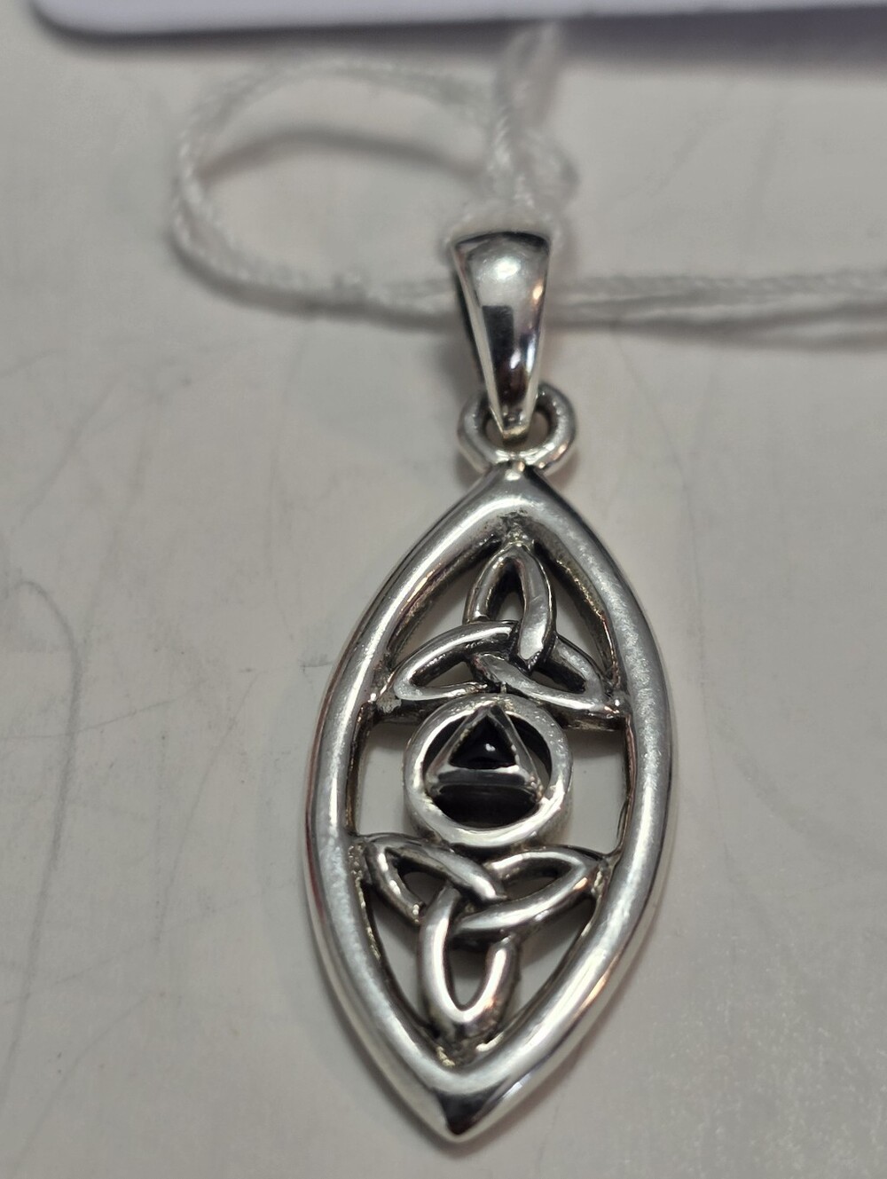 Sterling Silver AA Recovery Celtic Knot Pendant in Silver